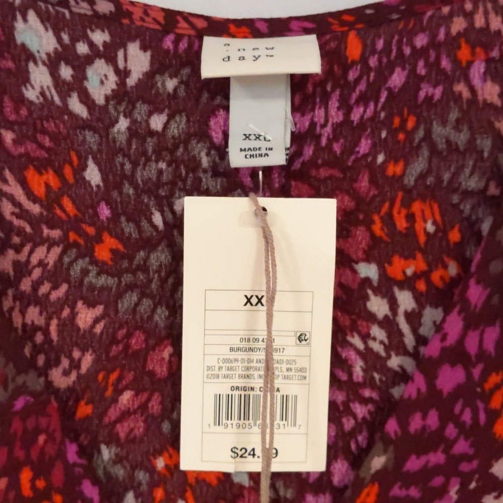 A New Day Animal Print Ruffle Shift Dress - Picture 5 of 7